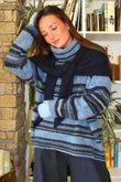 Braemar Stripey Knit Blues